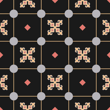 Decorative Seamless Pattern for Home Textile. Abstract Texture Designs can be used for Backgrounds, Motifs, Textile, Wallpapers, Fabrics, Templates. Design Paper For Scrapbook. Vector.のイラスト素材
