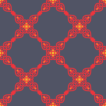 Decorative Asian Folk Seamless Pattern. Ornament of Asian Nomads: Kyrgyz, Kazakhs, Bashkirs, Tatars,...