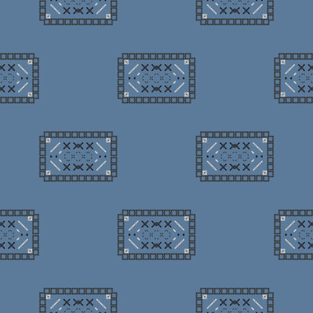 Seamless background pattern. Geometric ornament. textile rapport.のイラスト素材
