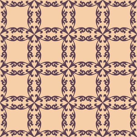 Seamless pattern with decorative elements. hand-drawn background.のイラスト素材