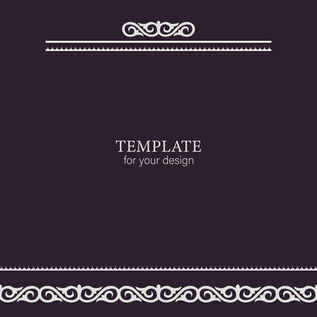 Template for your design. Ornamental elements and motifs of Kazakh, Kyrgyz, Uzbek, national Asian decor for packaging, boxes, banner and print design. nomad style. Vector.のイラスト素材