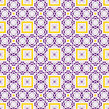 Decorative seamless pattern with ornamental and flowers. The ornament. Abstract texture designs can...