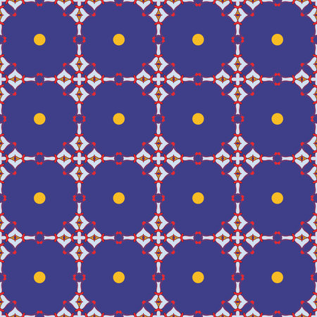 Decorative beautiful design with abstract elements for decoration and your design. The Ornament. Symmetry texture. Print for shawl and carpet, tile. Vector illustration.のイラスト素材