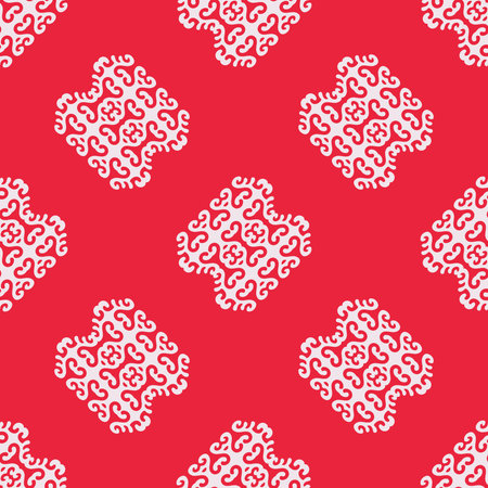 Classic ornament. Decorative seamless pattern with ornamental elements for designer wallpaper, trendy print, trendy decor, home textile, retro decor. Vector.のイラスト素材