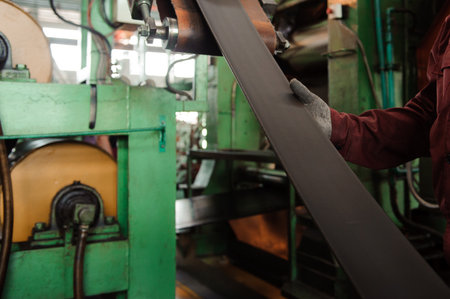 A Powerful Press for the Creation of Rubber Products from Rubber.