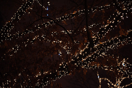 Happy New Year and Merry Christmas decoration card background