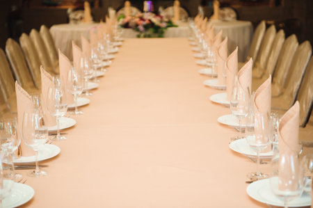 wedding banquet in a restaurant, party in a restaurantの写真素材