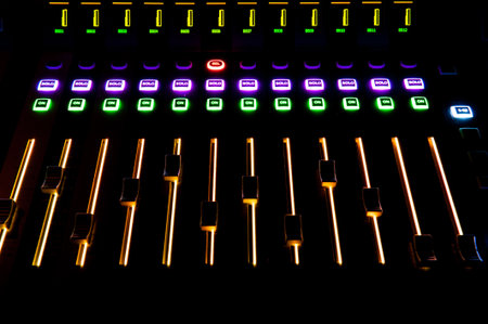 Sound control with LED backlight, sound equipment.