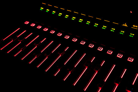 Sound control with LED backlight, sound equipment.