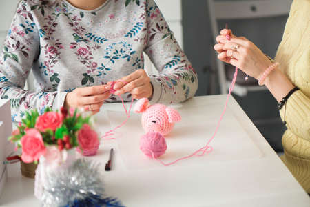 People, job, occupation, hobby and creativity concept.の写真素材