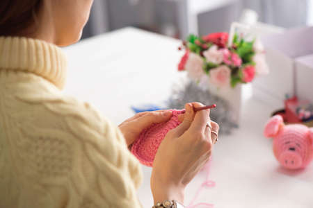 People, job, occupation, hobby and creativity concept.の写真素材