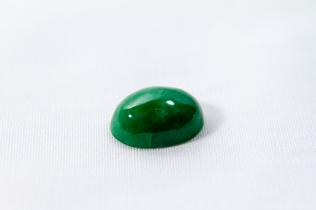 Jade with white isolated backgroundの写真素材