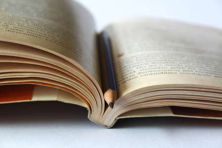 Book and Pencilの写真素材