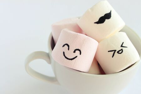 Happy Marshmallowsの写真素材