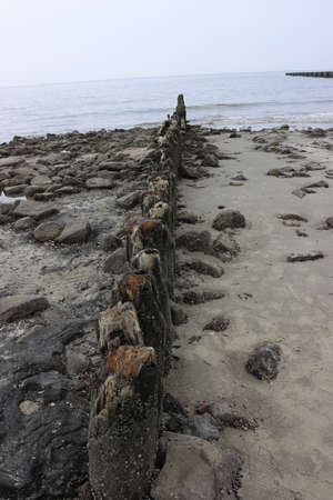 Breakwater on the coast