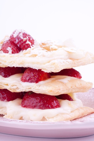 mille feuille of strawberryの写真素材