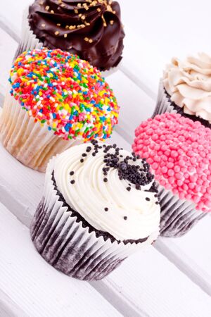 assortment of cupcakesの写真素材