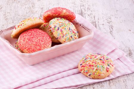 sugar spriknkles cookiesの写真素材
