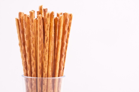 salty stick crackersの写真素材
