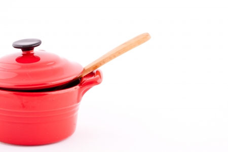 red saucepanの写真素材