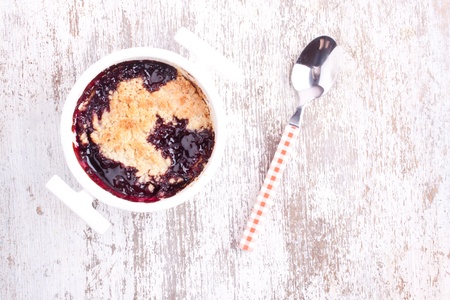 cherry crumbleの写真素材