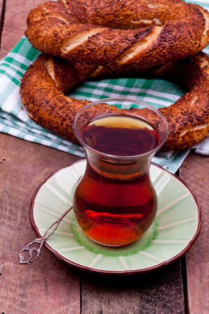 tea and turkish bagel