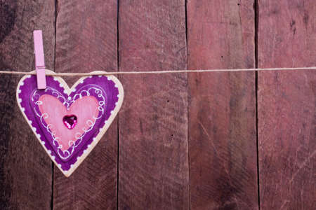 wooden heart shape