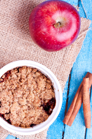 apple crumbleの写真素材