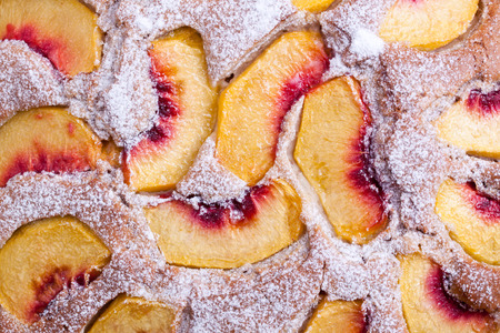 peach cakeの写真素材