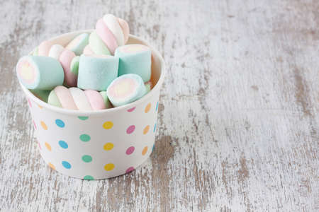 marshmallow candiesの写真素材