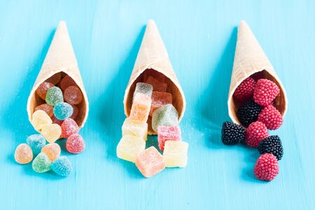 assorted jelly candiesの写真素材