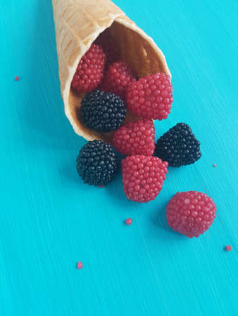 berry jelly candiesの写真素材