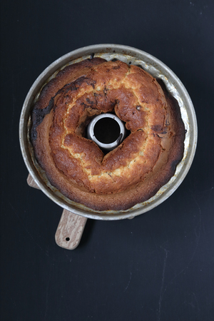 homemade bundt cakeの写真素材