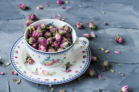 Dried rose budsの写真素材