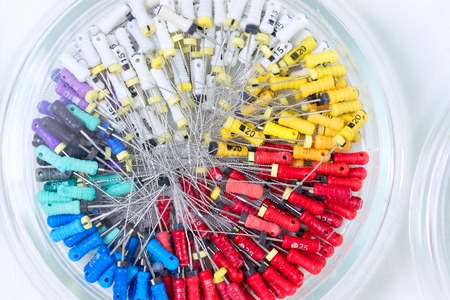 Stomatological instrument in the dentists clinic. Dental background: work in clinic. Operation,...