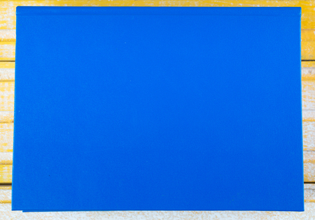 Book on wooden table. Back to school. Copy space. Top view.の写真素材