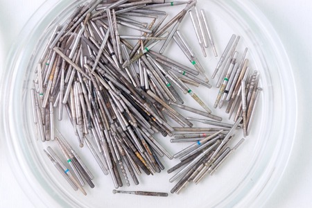 Stomatological instrument in the dentists clinic. Dental background: work in clinic. Operation,...
