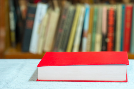 Book on table. Back to school. Copy spaceの写真素材