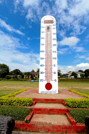 a big thermo meter in phuruaの写真素材