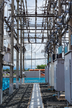 Electrical Power Plant, Power station out door.