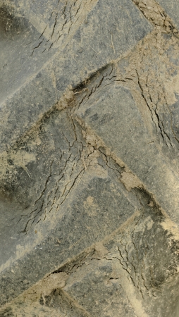 Close-up of tractor tire tread as background.の写真素材