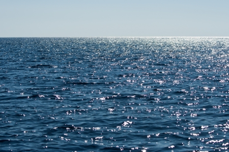 neverending blue sea as backgroundの写真素材