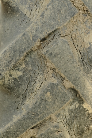 Close-up of tractor tire tread as background.の写真素材
