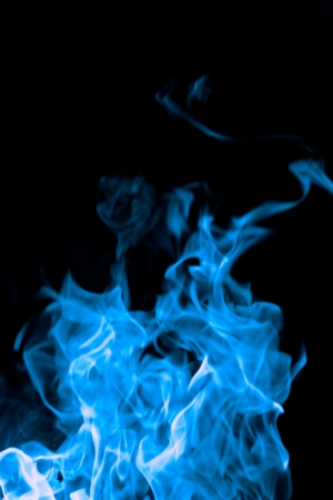 blue flames of fire as  abstract backgorundの写真素材