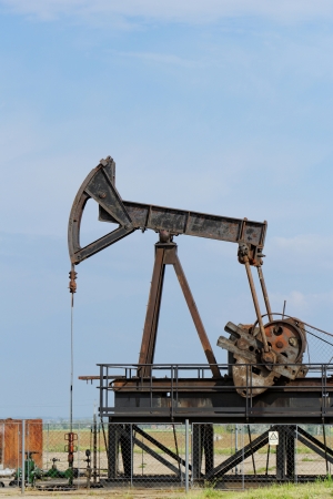 Operating oil and gas well detailの写真素材