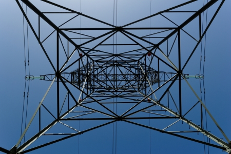 High Voltage Power Pole Texture Backgroundの写真素材
