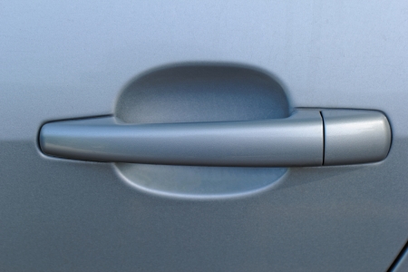 gray car door handleの写真素材