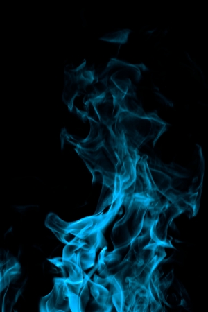 blue flames of fire as  abstract backgorundの写真素材