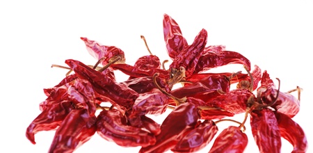 red pepper isolated on white backgroundの写真素材