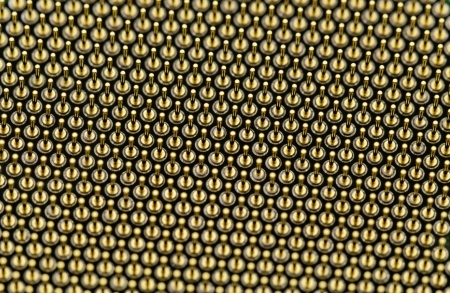 copper CPU pins closeup image (processor pin)の写真素材